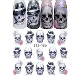 Zjkrl - Black Snake Nail Stickers Decals Gothic Halloween Design Adhesive Sliders for Nail Art DecorationTattoo Manicure Dropshipping