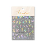 Zjkrl - Gold Silver Butterfly New Bronzing High Quality Adhesive Gilded Nail Stickers Nail Art Decorations Nail Decals Design T-2559