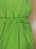 ZJKRL -  Summer Sleeveless Dresses for Women Plus Size Clothing Elegant Green Dress Elastic Waist Long Maxi Dress