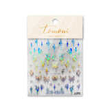 Zjkrl - Gold Silver Butterfly New Bronzing High Quality Adhesive Gilded Nail Stickers Nail Art Decorations Nail Decals Design T-2559
