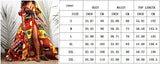 Zjkrl Dashiki Print Ankara Dresses African Women Clothes Summer Bohe Sexy V-neck Backless Slit Maxi Dress Kanga Clothing Plus Size