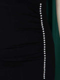 ZJKRL -  High Waisted Dress for Women Summer Short Sleeve Office Dresses for Ladies Solid Color Wear Elegant Long Dresses with Pearls