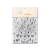 Zjkrl - Gold Silver Butterfly New Bronzing High Quality Adhesive Gilded Nail Stickers Nail Art Decorations Nail Decals Design T-2559