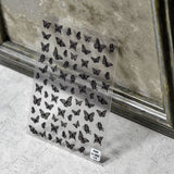Zjkrl - Gold Silver Butterfly New Bronzing High Quality Adhesive Gilded Nail Stickers Nail Art Decorations Nail Decals Design T-2559