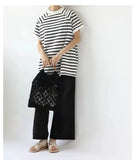 Zjkrl  -  Summer New T Shirt Women Half High Collar Short Sleeve Loose Pullover Tee Japanese Simple Solid All-match Casual Tops