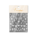 Zjkrl - Gold Silver Butterfly New Bronzing High Quality Adhesive Gilded Nail Stickers Nail Art Decorations Nail Decals Design T-2559
