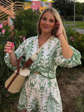 Zjkrl  -  Embroidery Hollow Out 2 Pcs Women Outfits Short Set Half Sleeve Cotton Boho Casual Blouse+shorts Sets Vintage New Set