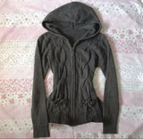 ZJKRL  -  Daily Y2K Women Tight fitting Clothing Harajuku Female Knit Sweater Classic Casual Solid Zip Hoodies Winter Popular Warm Surcoat