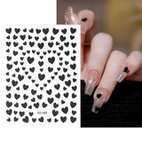 Sliver Stars Nails Stickers 3D Bronzing Laser White Cross Starlight Glossychic Y2k Stylish Adhesive Manicure Decorations SO-167