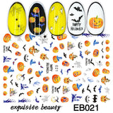 Zjkrl - Black Snake Nail Stickers Decals Gothic Halloween Design Adhesive Sliders for Nail Art DecorationTattoo Manicure Dropshipping