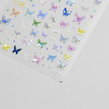 Zjkrl - Gold Silver Butterfly New Bronzing High Quality Adhesive Gilded Nail Stickers Nail Art Decorations Nail Decals Design T-2559
