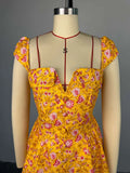 ZJKRL -  Short Sexy Women Dresses A Line High Waisted Short Summer Dress Square Collar Elegant Sweet Lady Dresses