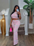 ZJKRL -  2 Piece Sets Womens Outfits Elegant Stretchy Knitted Summer Suit Sexy Sleeveless Top and Pant Suit