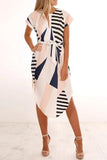 ZJKRL  -  Trendy Printed Asymmetrical Midi Dress(4 colors)