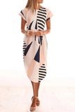 ZJKRL  -  Trendy Printed Asymmetrical Midi Dress(4 colors)