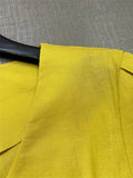 Zjkrl  -  Summer New Fashion V-neck Single-breasted Mid-length Dress