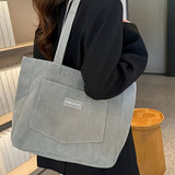 Chic Corduroy Crossbody Bag for Women - Large Capacity, Solid Color with Secure Clasp Closure - Perfect for Travel & Gifts