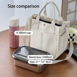 Chic White Canvas Tote Bag for Women - Versatile Shoulder & Crossbody Handbag, Perfect for School, Work, and Everyday Outings