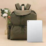 Stylish Drawstring Backpack - Lightweight, Large Capacity, Casual & Sporty with Adjustable Straps for Travel, School, and Work - Durable Polyester, Easy-Clean