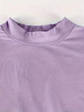 Y2K-Inspired High Neck Ruched Bodycon Dress - Stretchy, Long Sleeve Mini for Women, Perfect for Fall Parties & Clubbing