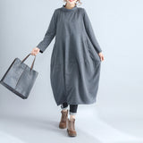 Fashion Plus Size Long Sleeve Hoodie Fall Dresses