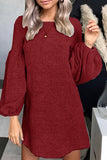 Zjkrl - Fashion Street Solid O Neck A Line Dresses(4 colors)