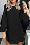 Zjkrl - Fashion Street Solid O Neck A Line Dresses(4 colors)