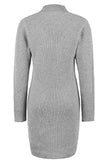 Zjkrl - Fashion Solid Hollowed Out Beading Halter Straight Dresses(4 colors)