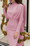 Zjkrl - Fashion Elegant O Neck One Step Skirt Dresses(9 Colors)