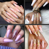 Zjkrl - 100pcs Transparent Fake Nails Tips