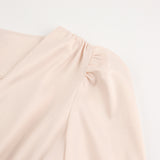 Satin Party Dress Single Breasted High Waist a Line Long Dress Deep v Neck Sexy Elegant Temperament Ol Style 2023 New Arrivals