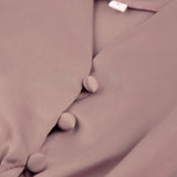 Satin Party Dress Single Breasted High Waist a Line Long Dress Deep v Neck Sexy Elegant Temperament Ol Style 2023 New Arrivals