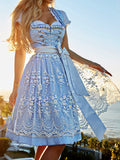 Zjkrl - Sweet Oktoberfest Dirndl Lace Dresses Cosplay Costume