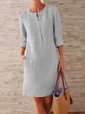 Zjkrl Shift Crew Neck Cotton Skirts