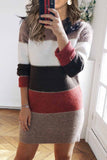 Zjkrl -  Splicing Casual Contrast Mini Dress(3 colors)