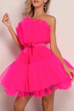 Zjkrl - Black Sexy Elegant Solid Patchwork Strapless Princess Dresses