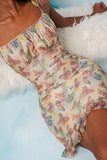 Zjkrl Butterfly Print Slip Mini Dress