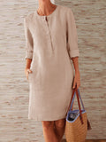 Zjkrl Shift Crew Neck Cotton Skirts