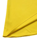 Zjkrl - Irregular Clipping Plus Size Belted Solid Color Round-Neck Midi Dresses