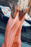 Ruffles Hem Slip Maxi Dress