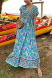 Zjkrl - Bohemian Floral Maxi Dress