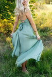 Zjkrl - High Slit Backless Maxi Dress