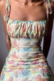 Zjkrl Butterfly Print Slip Mini Dress