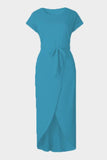 Zjkrl - Fashion Slim Slit Solid Color Dress