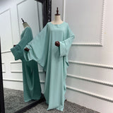 Zjkrl - Abaya Dubai Arabic Muslim Khimar Niqab Prayer Dress For Women Robe Longue Femme Musulmane Kaftan Morocco Turkey Islam Clothing