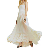 Zjkrl - 2023 Beach Dress Sexy Dresses Boho Bohemian People Holiday Summer Long Backless Cotton Women Party Hippie Vestidos Mujer Ethnic