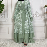 Zjkrl Ramadan Eid Mubarak Robe Longue Kimono Femme Musulmane Dubai Abaya For Women Kaftan Pakistan Turkey Islam Arabic Muslim Dress