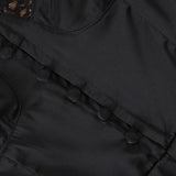 Romantic Women Lace Patchwork Sexy Sling Dress Ladies Satin Chiffon Super-Short Dress Summer Beach Vestido