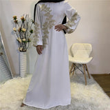Zjkrl - Eid Mubarak Abaya Dubai Turkey Muslim Fashion Women Hijab Dress Islam Caftan Marocain Dresses Vestidos Clothing Robe Musulman
