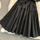 Women Lolita Dress Kawaii Elegant Vintage Dresses 2023 Summer Sweet Cute Puff Sleeve Preppy Style Sundress Fashion Robe